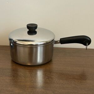 REVERE WARE 1801 STAINLESS STEEL 2 QT SAUCEPAN POT AND LID